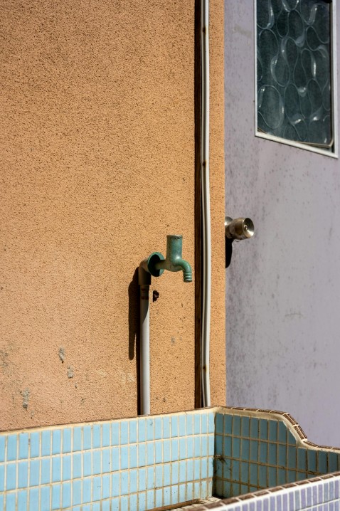 Kitchen water damage before
